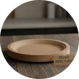 Brown Paper Plates